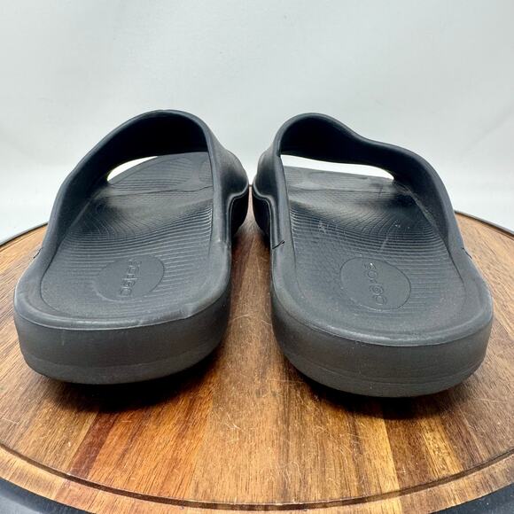 OOfos OOahh Black Recovery Slide Sandal Shoe Men's 11/Women's 13 - Picture 4 of 7